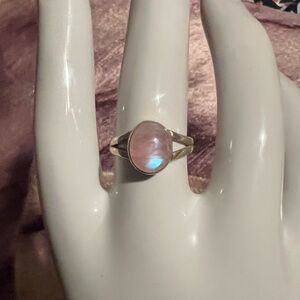 Pink Moonstone 6 Sterling Silver